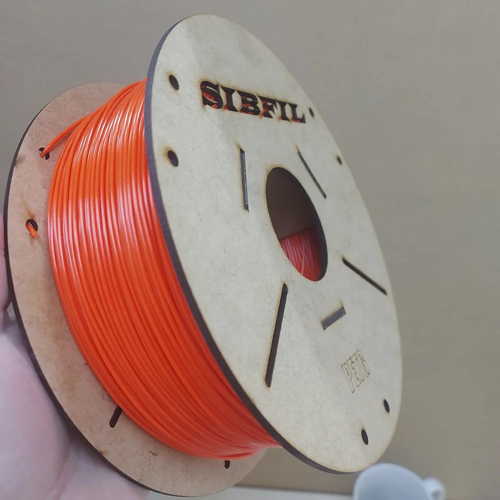 Филамент petg, оранжевый FLOU пластик, 900 гр - миниатюра 6