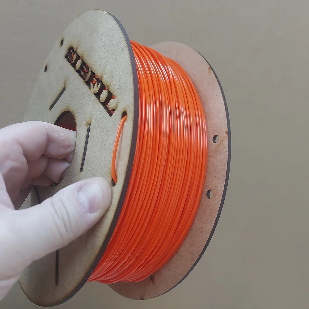 Филамент petg, оранжевый FLOU пластик, 900 гр - миниатюра 7