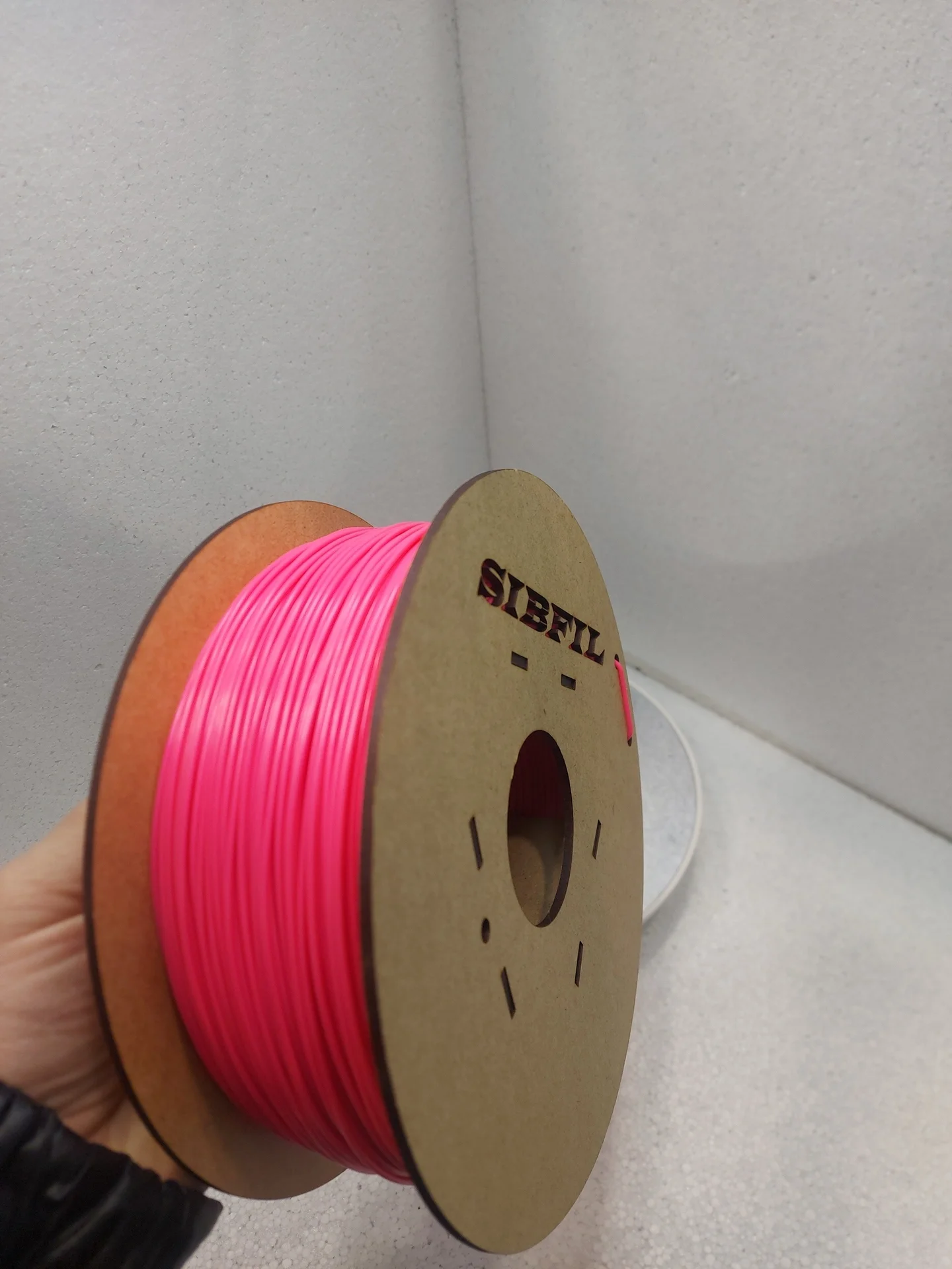 Филамент petg, розовый FLOU пластик, 900 гр - изображение 1