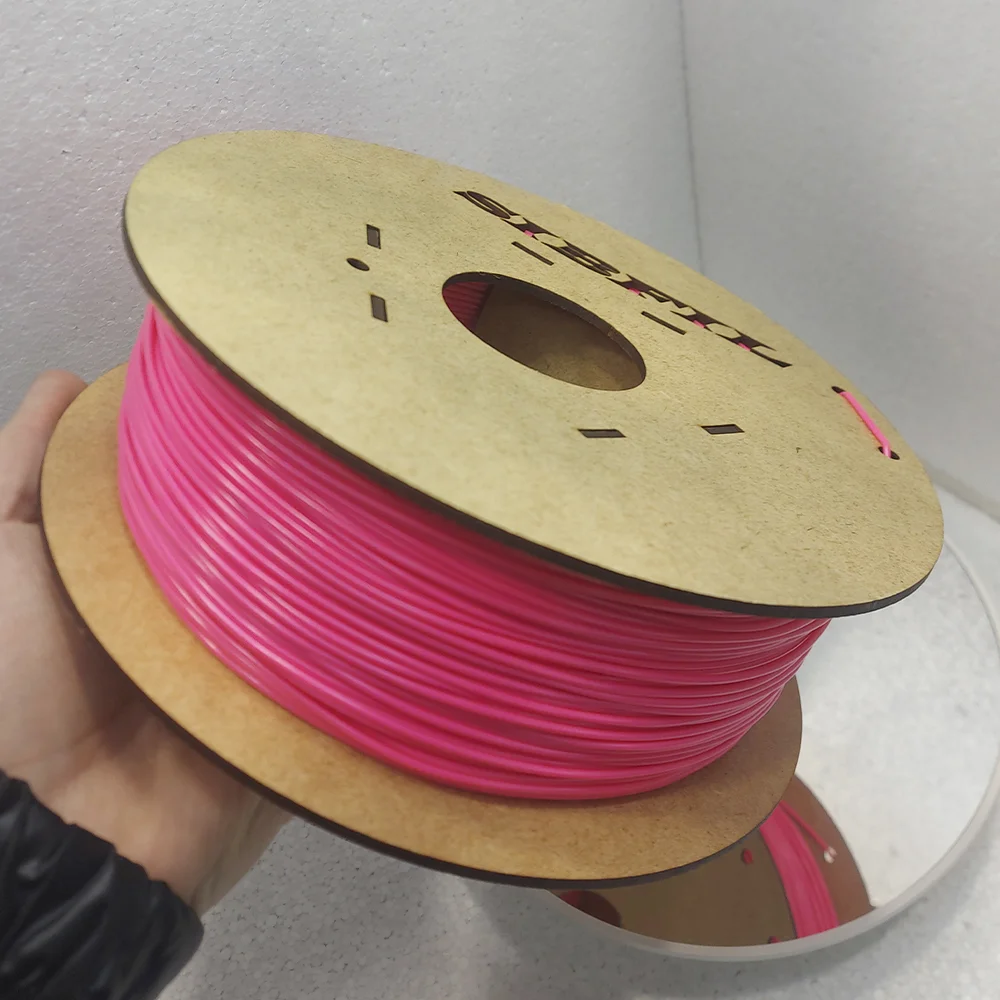 Филамент petg, розовый FLOU пластик, 900 гр - миниатюра 2