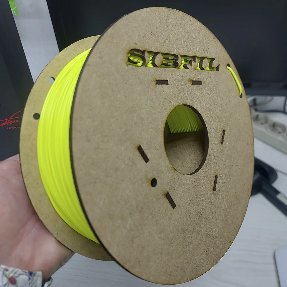 Филамент petg, жёлтый FLOU пластик, 900 гр - миниатюра 3