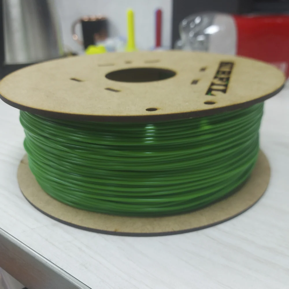 Филамент petg, зелёный пластик, 900 гр - миниатюра 2