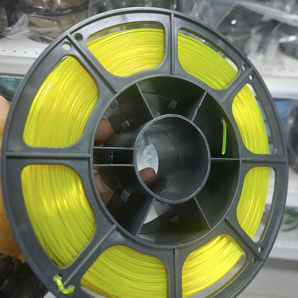 Филамент petg, жёлтый FLOU прозрачный пластик, 900 гр - миниатюра 7