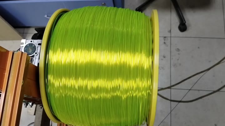 Филамент petg, жёлтый FLOU прозрачный пластик, 900 гр - видео 8
