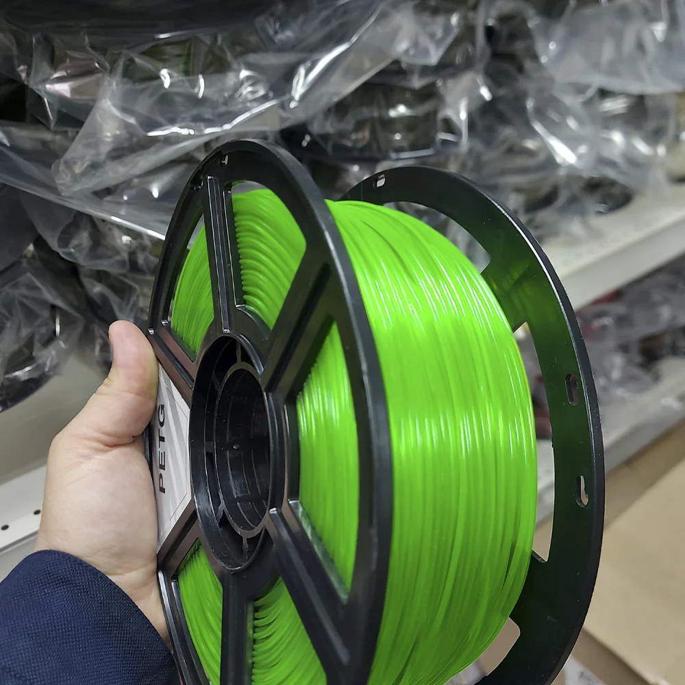 Филамент petg, зелёный FLOU прозрачный пластик, 900 гр - миниатюра 3