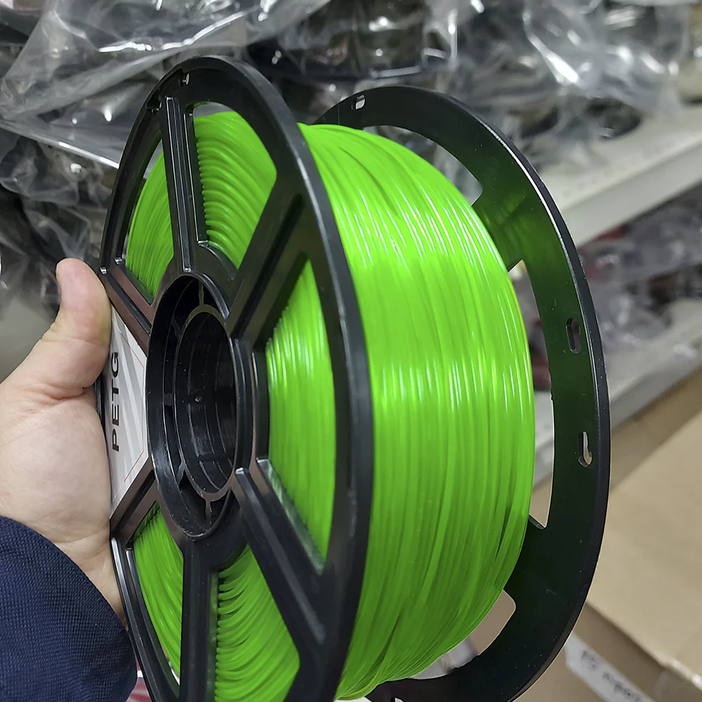 Филамент petg, зелёный FLOU прозрачный пластик, 900 гр - миниатюра 4