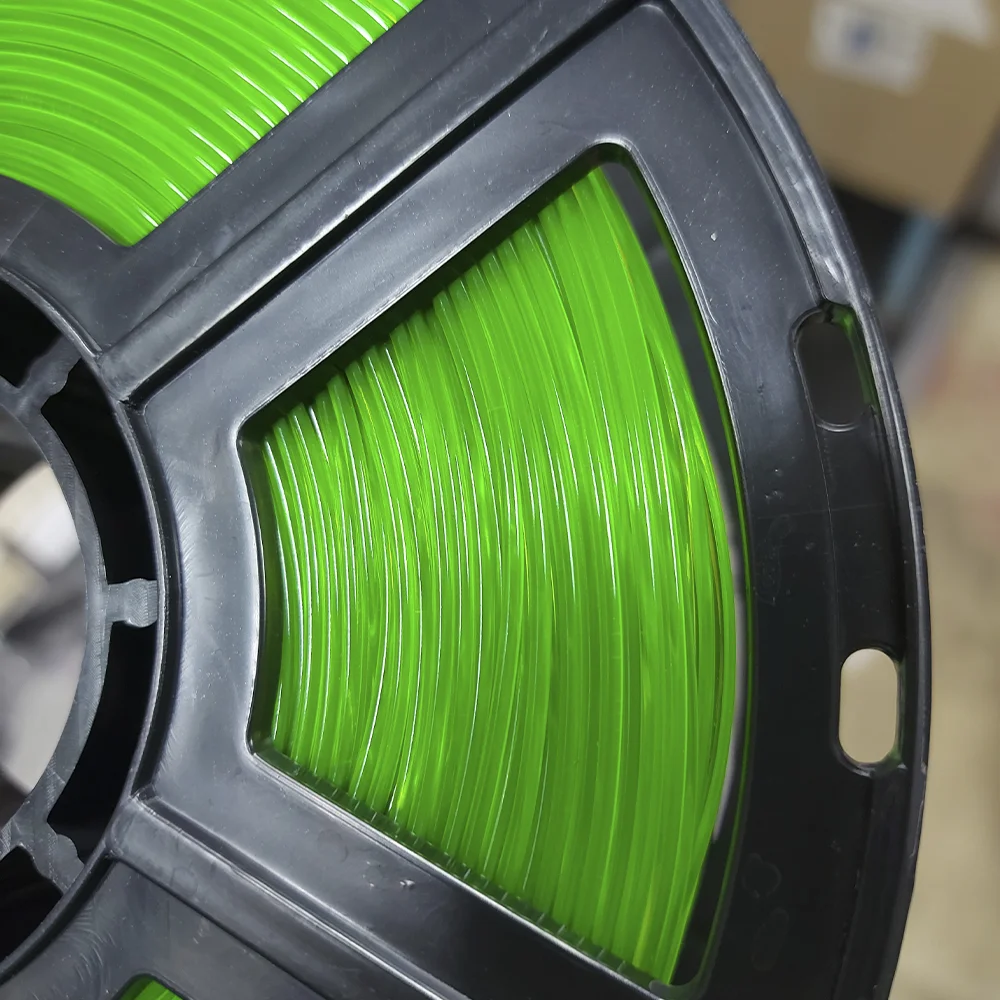 Филамент petg, зелёный FLOU прозрачный пластик, 900 гр - миниатюра 6