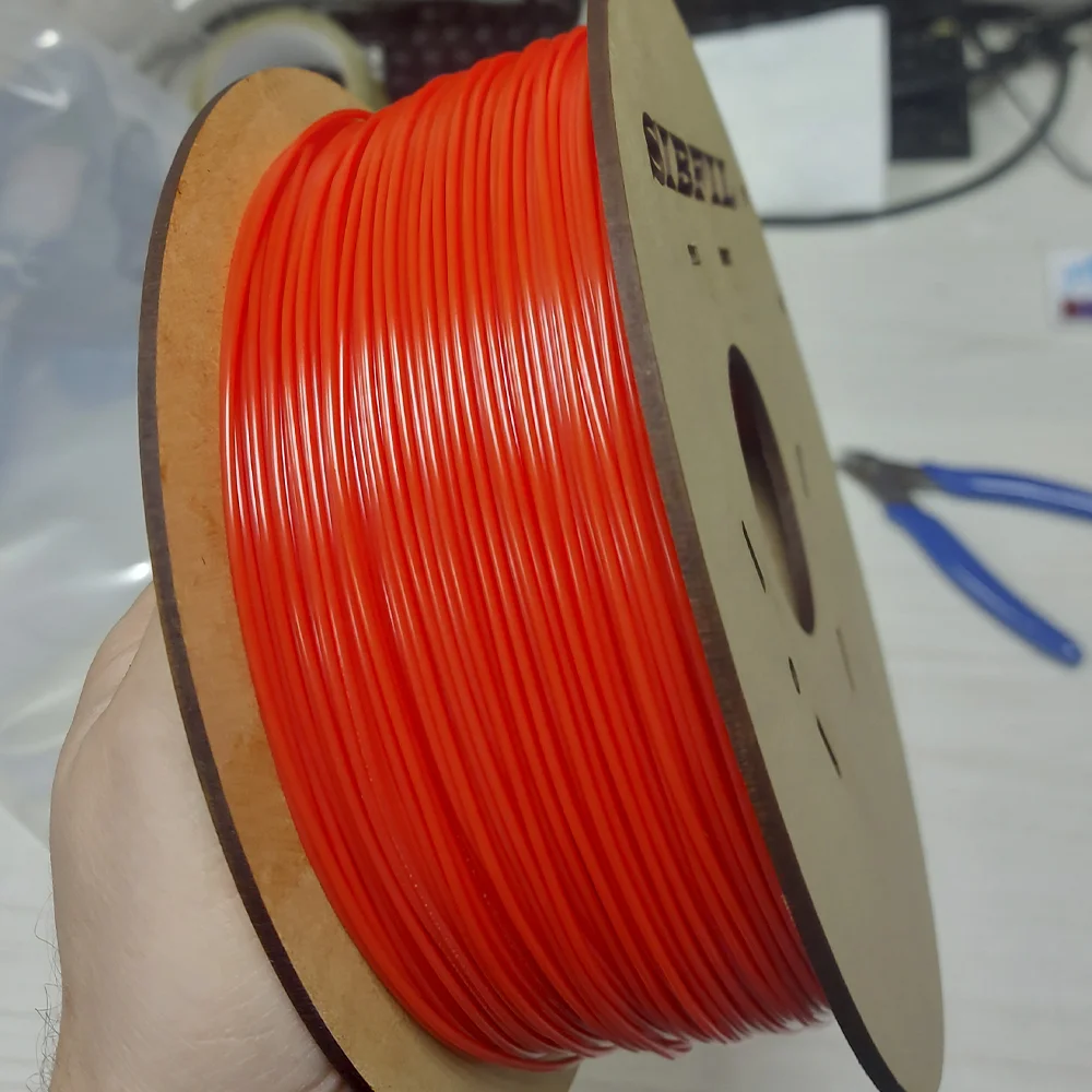Филамент petg, коралловый пластик, 900 гр - миниатюра 3