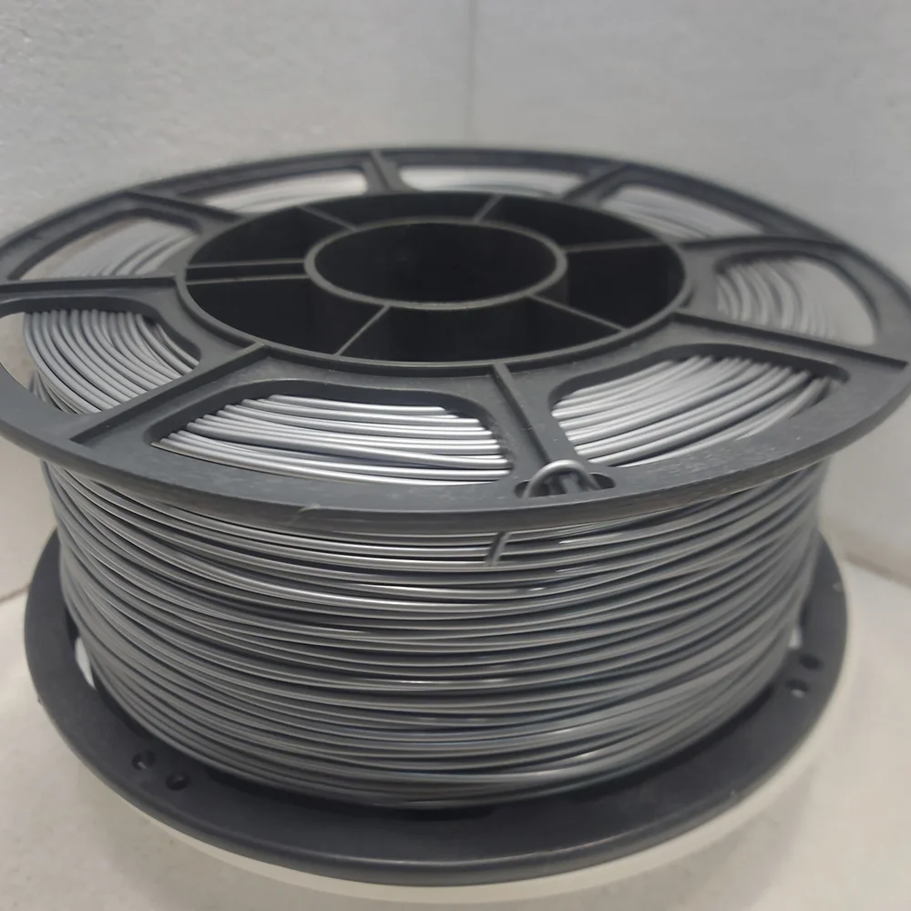 Филамент petg, серебряный пластик, 900 гр - миниатюра 2