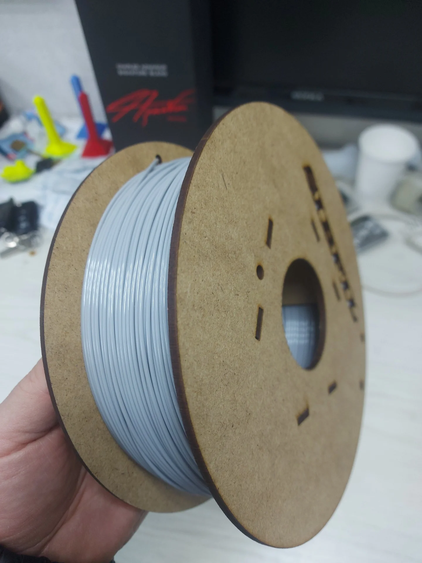 Филамент petg, серый пластик, 900 гр - изображение 1
