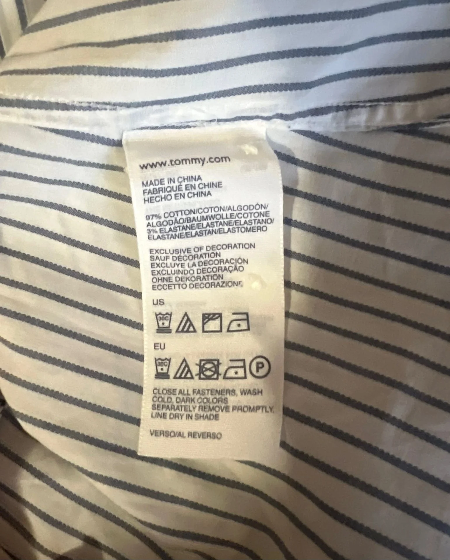 Винтажная рубашка Tommy Hilfiger 8/XS - миниатюра 4
