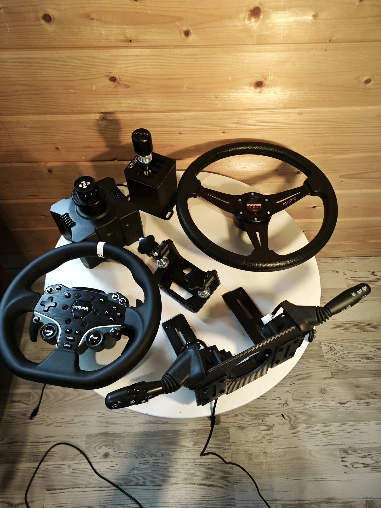 Moza r5 bundle + кпп + руль 35см + подрулевой блок - миниатюра 2