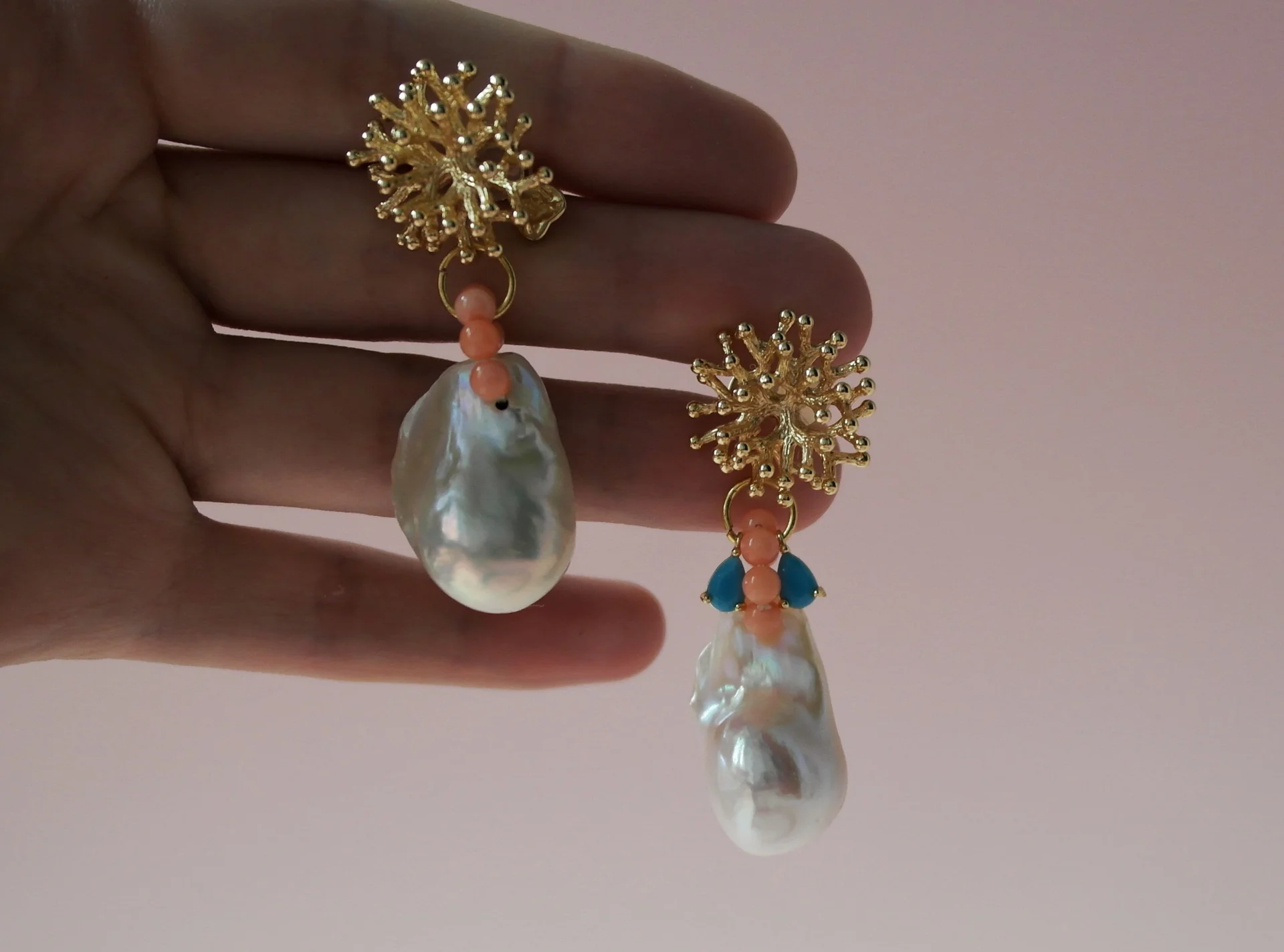 Сет: ожерелье из содалита, ларимара + серьги - миниатюра 2