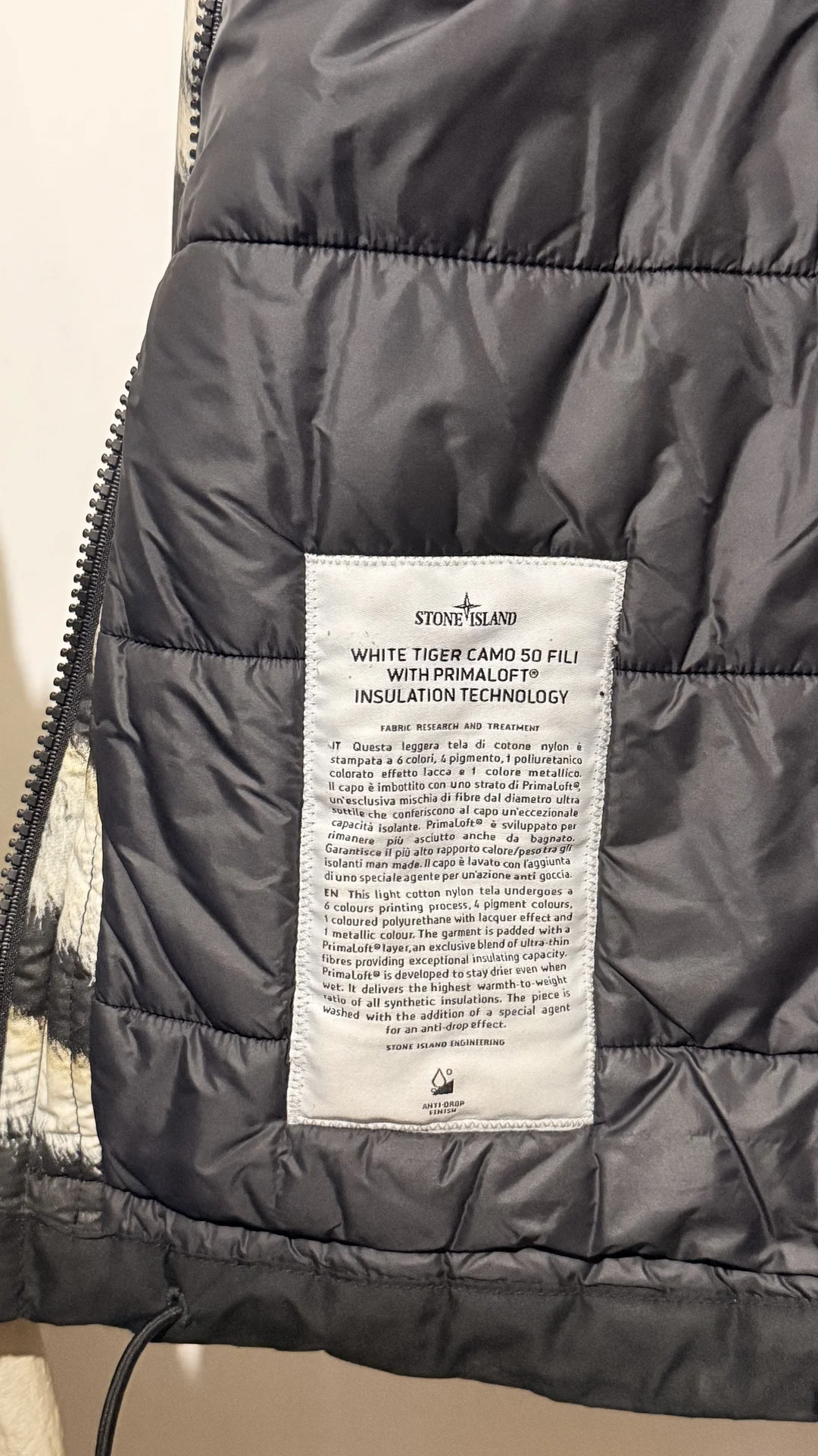 Stone island WHITE TIGER CAMO 50 FILI WITH PRIMALO - миниатюра 4