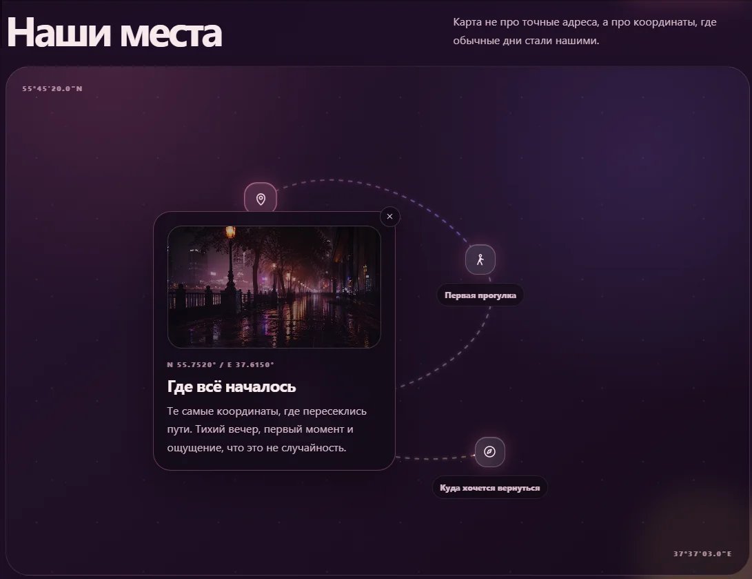 Сайт-подарок с фото и музыкой - миниатюра 8