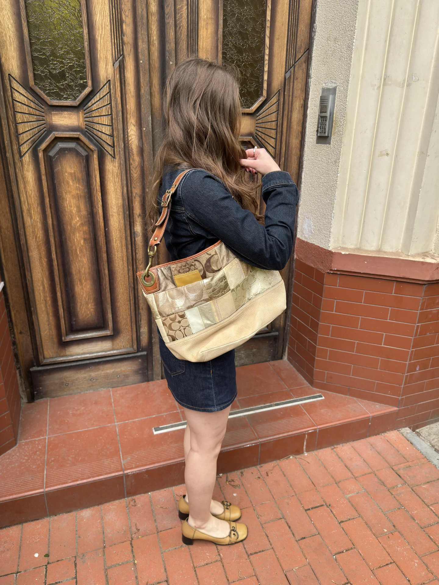 Сумки Coach Patchwork оригинал винтаж - миниатюра 3