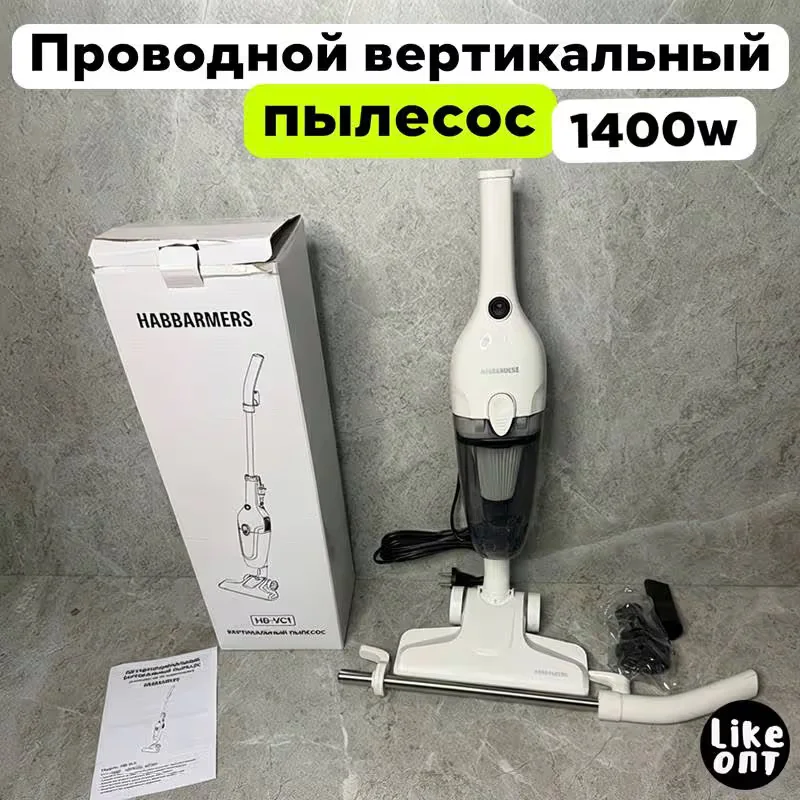 Пылесос вертикальный проводной 1400w - изображение 1