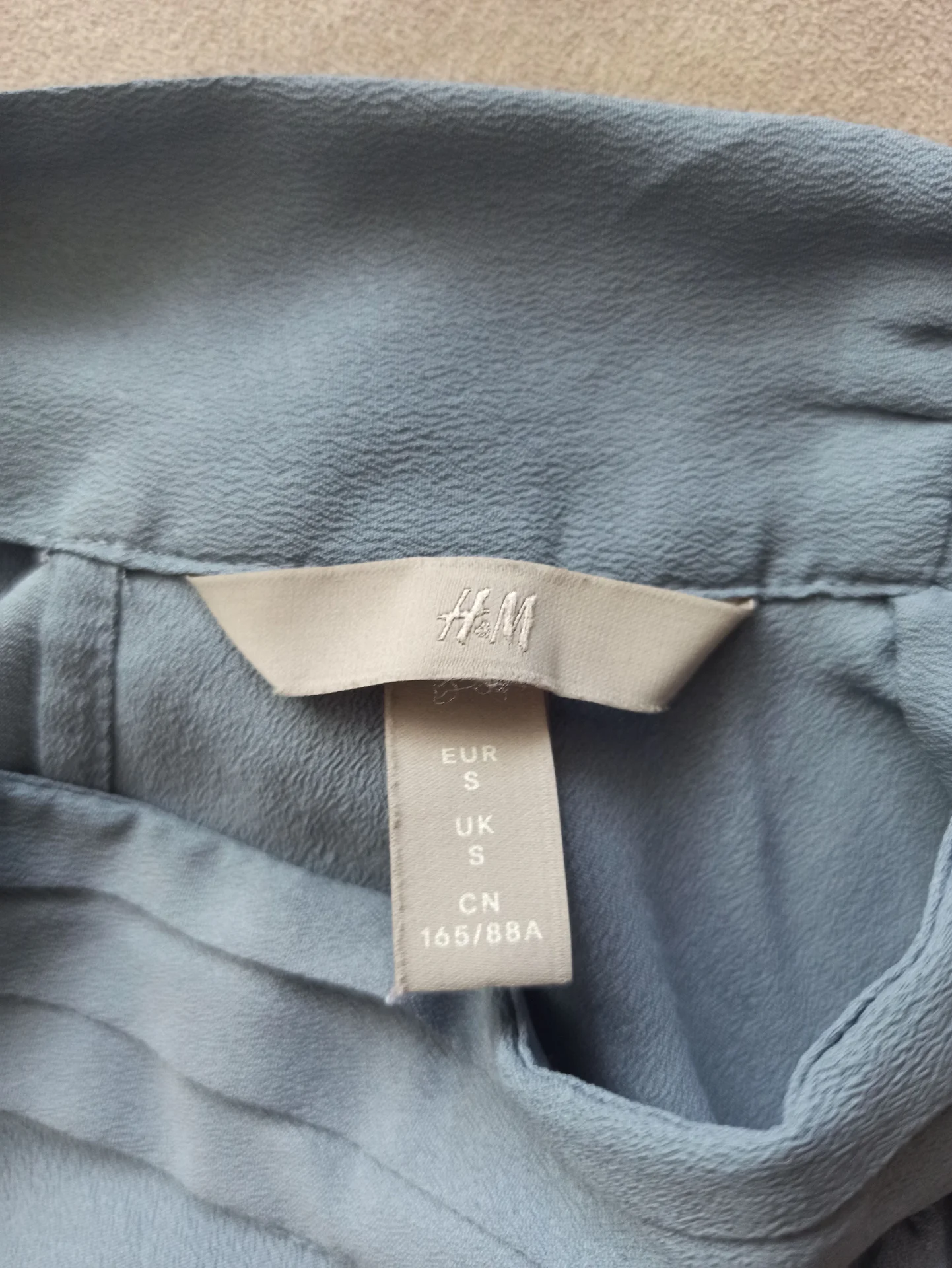 топ женский h&m серо-голубой - миниатюра 3