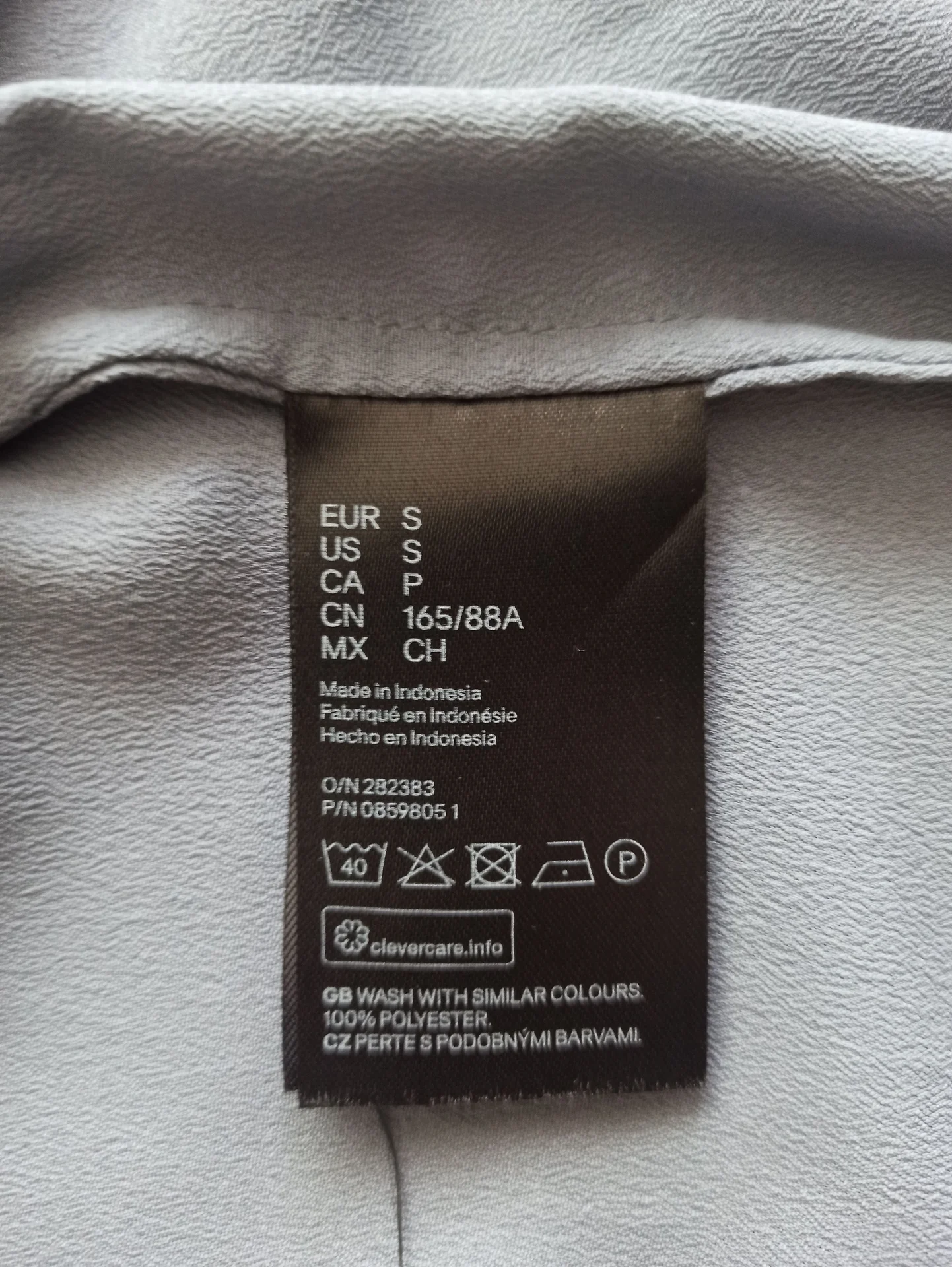 топ женский h&m серо-голубой - миниатюра 4