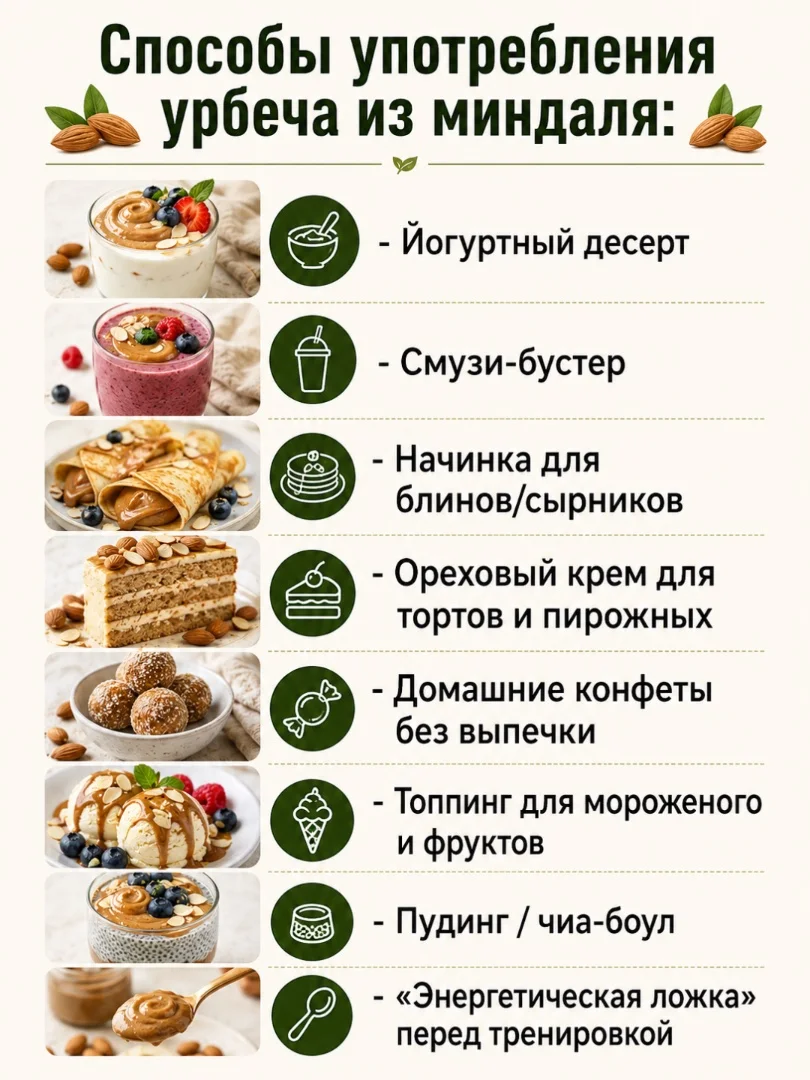 Урбеч миндальный 100%, без сахара, 200гр - миниатюра 6