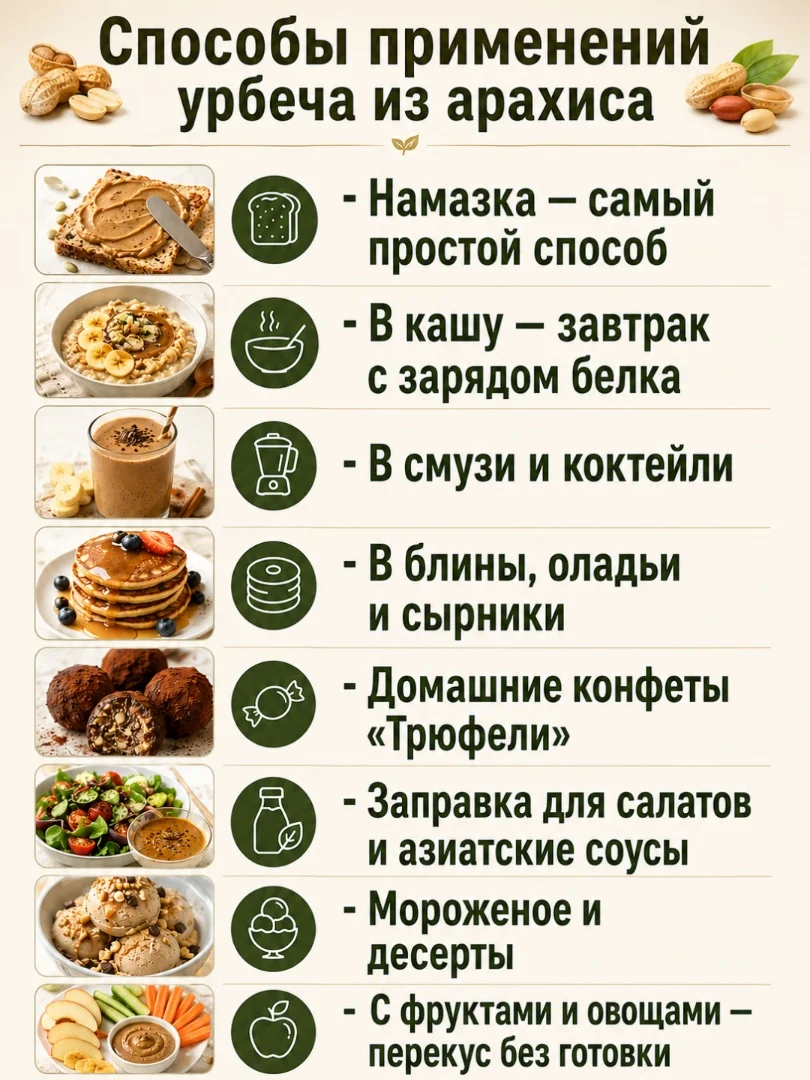 Урбеч из арахиса 100%, без сахара, 200г - миниатюра 6