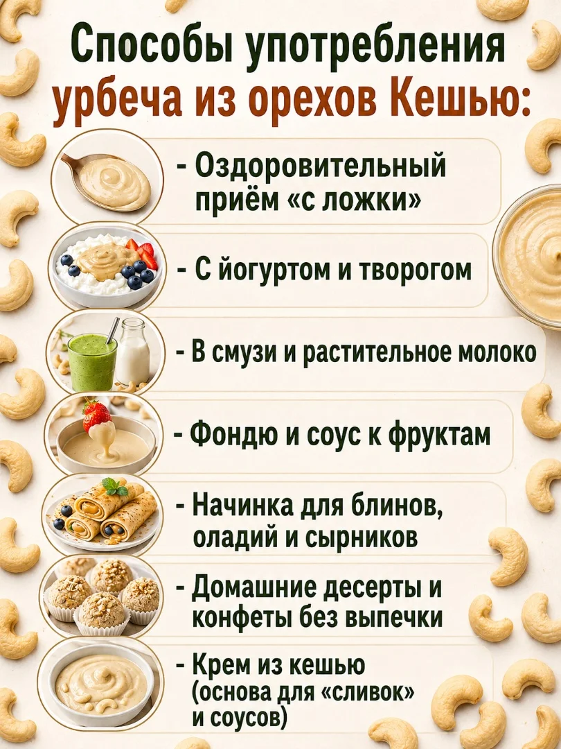 Урбеч из кешью 100%, без сахара, 200г - миниатюра 5