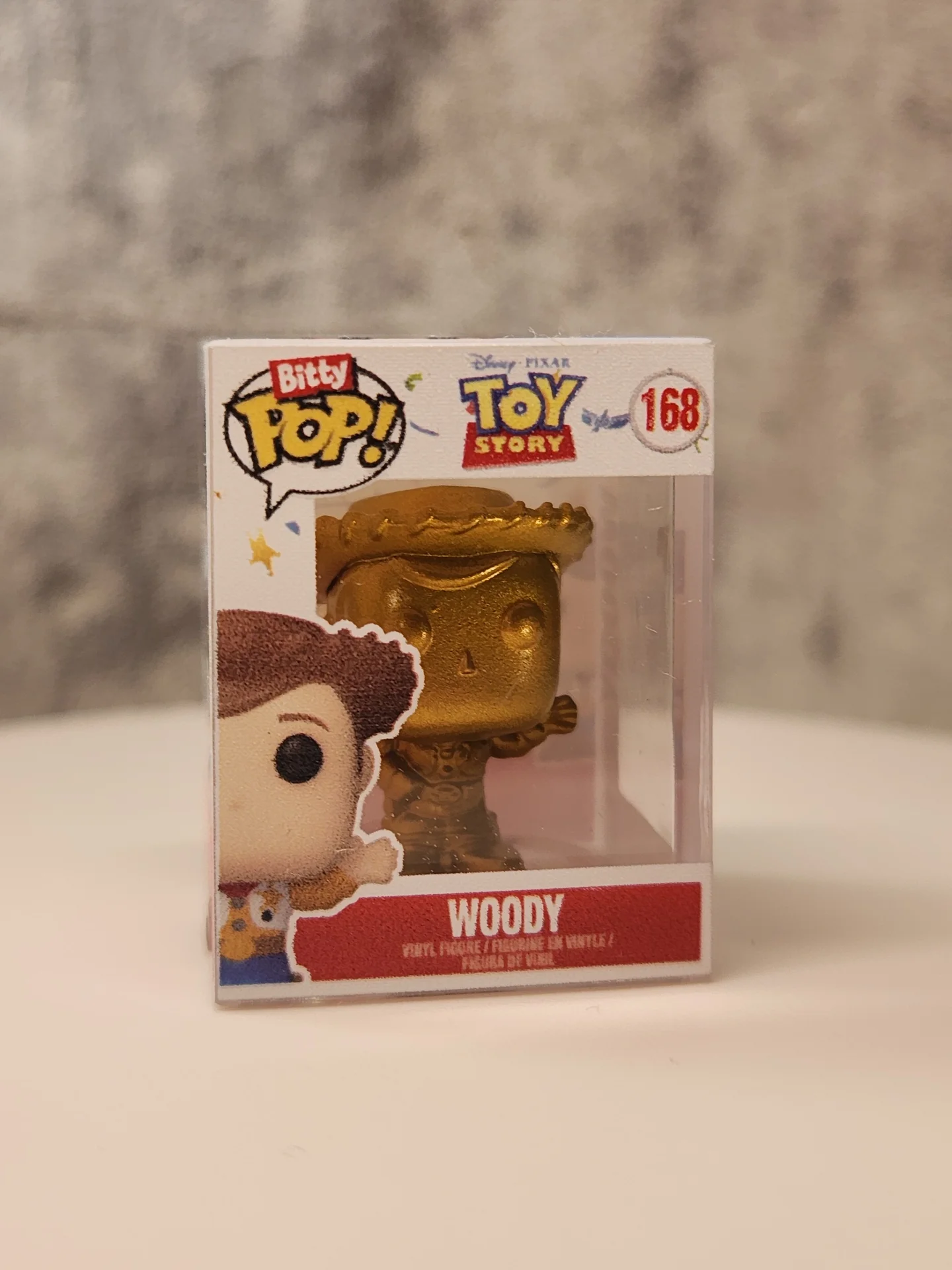 фигурка Funko bitty pop Woody gold - миниатюра 2