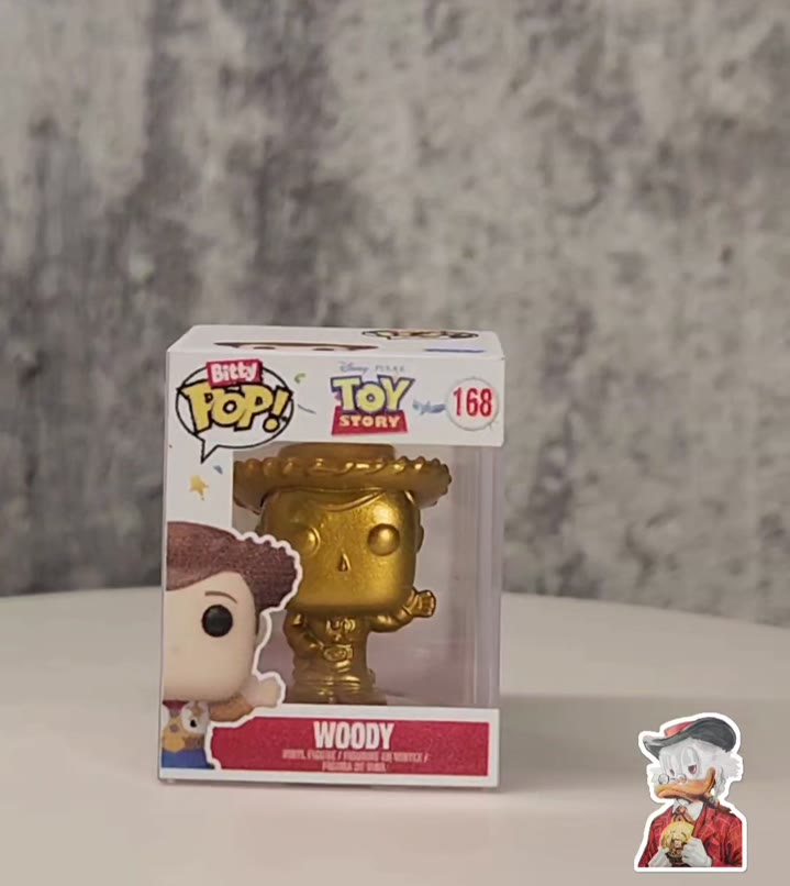 фигурка Funko bitty pop Woody gold - видео 11