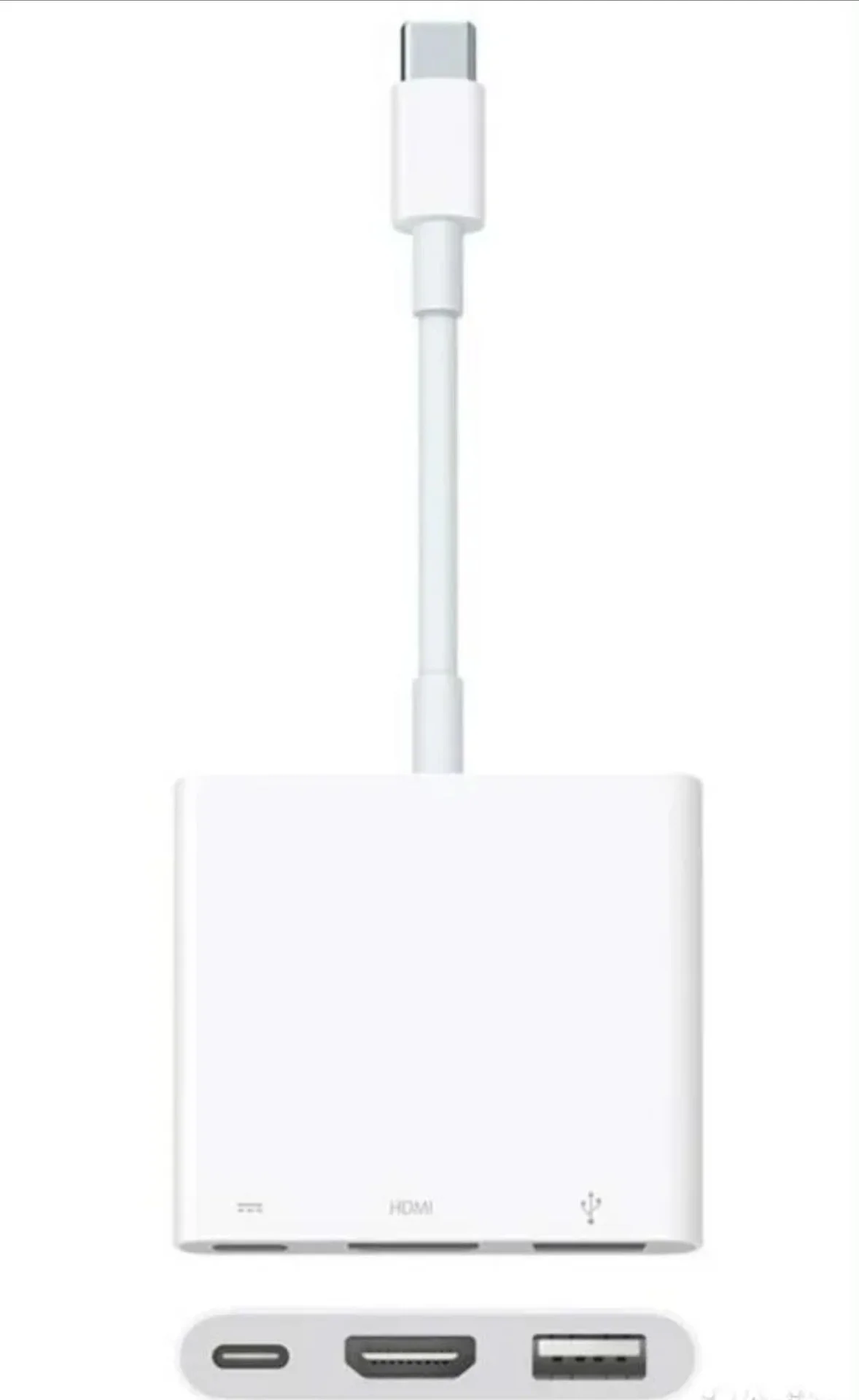 Адаптер Apple USB Type-C USB/hdmi/USB (MUF82)