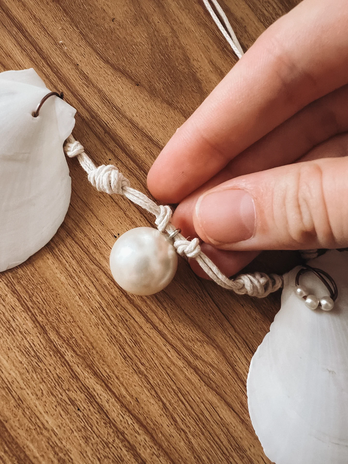 Пояс цепочка на талию из натуральных ракушек - миниатюра 6
