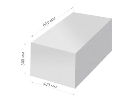 Газобетонные блоки 600*300*400 мм.
