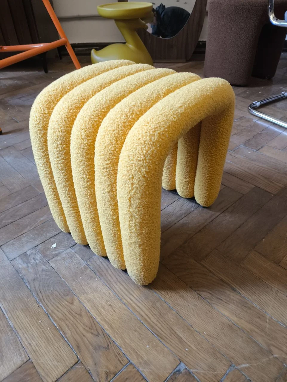 Табурет из букле в стиле Zara Home - миниатюра 4