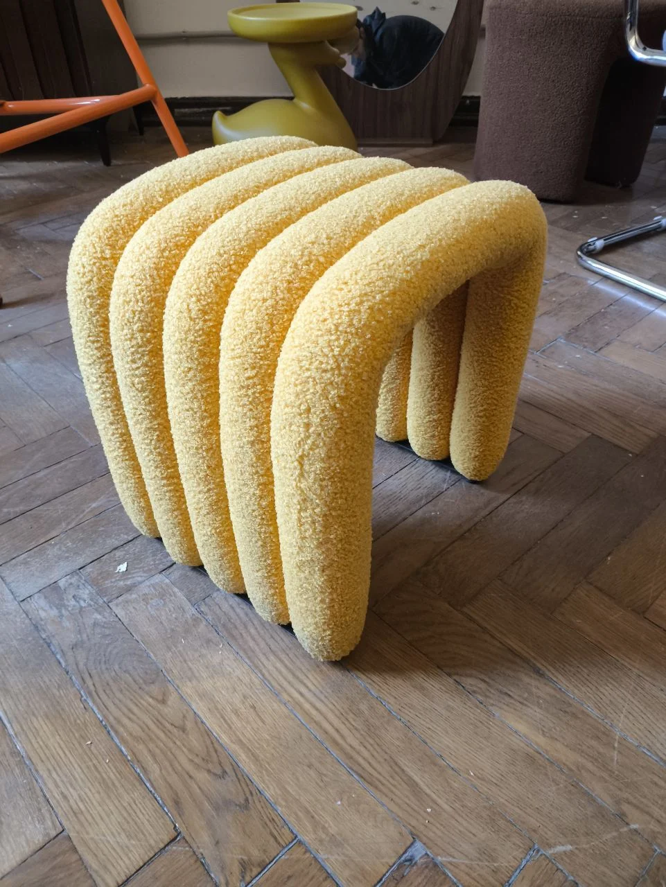 Табурет из букле в стиле Zara Home - миниатюра 8