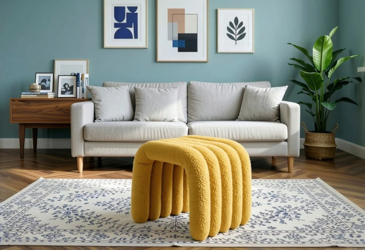 Табурет из букле в стиле Zara Home - изображение 1