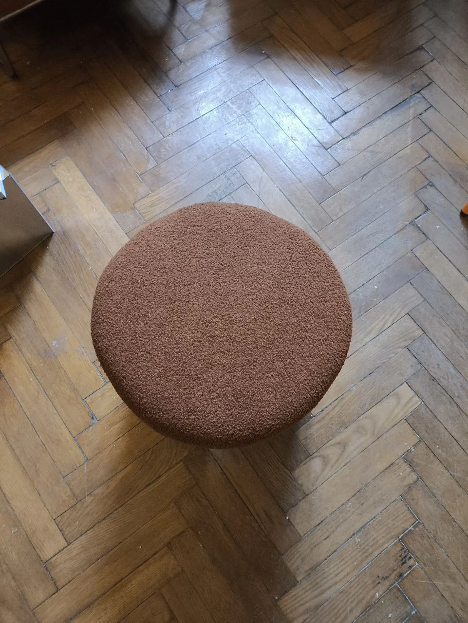 Пуф из букле в стиле Zara Home - миниатюра 3