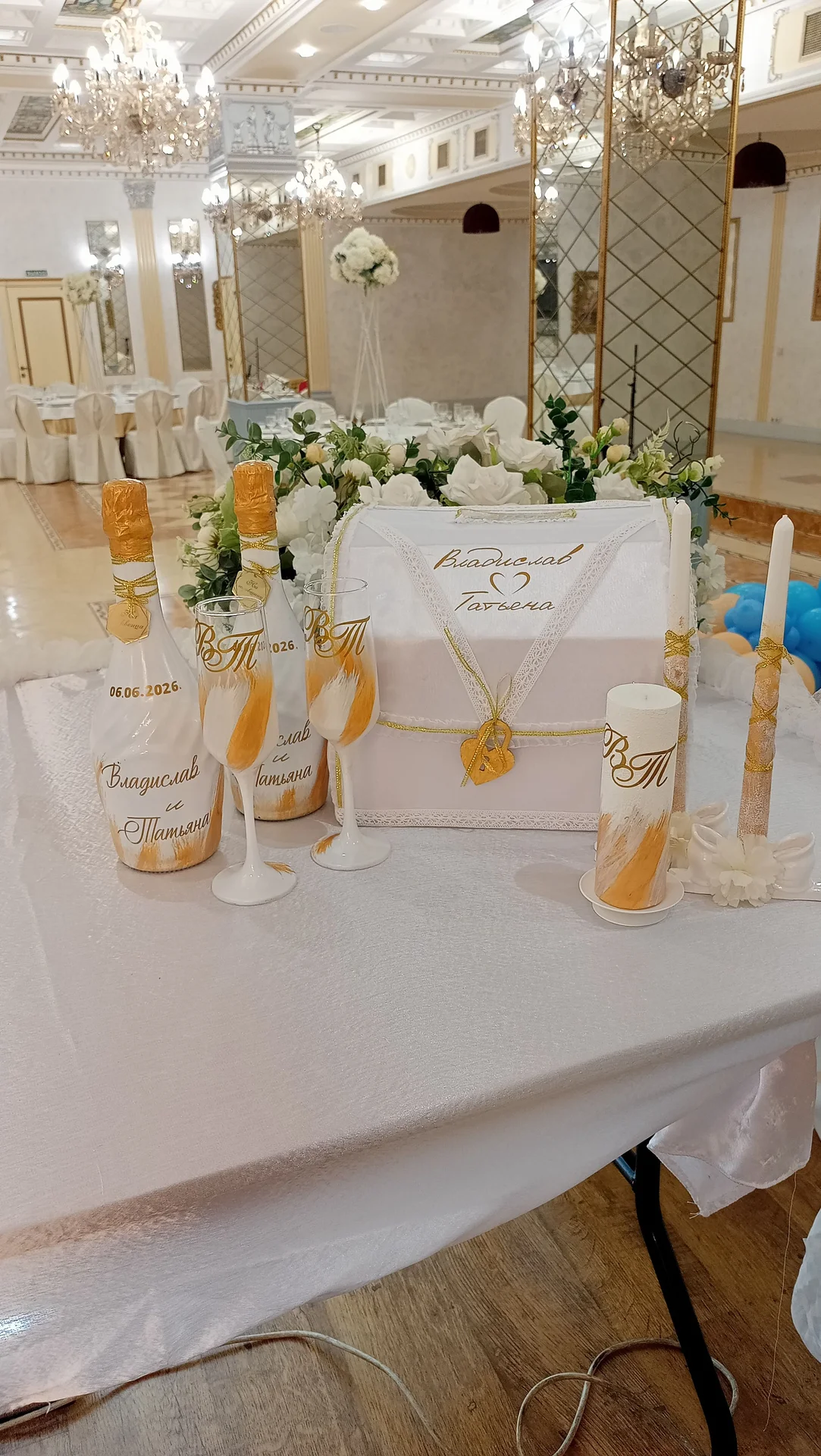 свадебные бутылки, бокалы, свадебная казна и тд - миниатюра 5