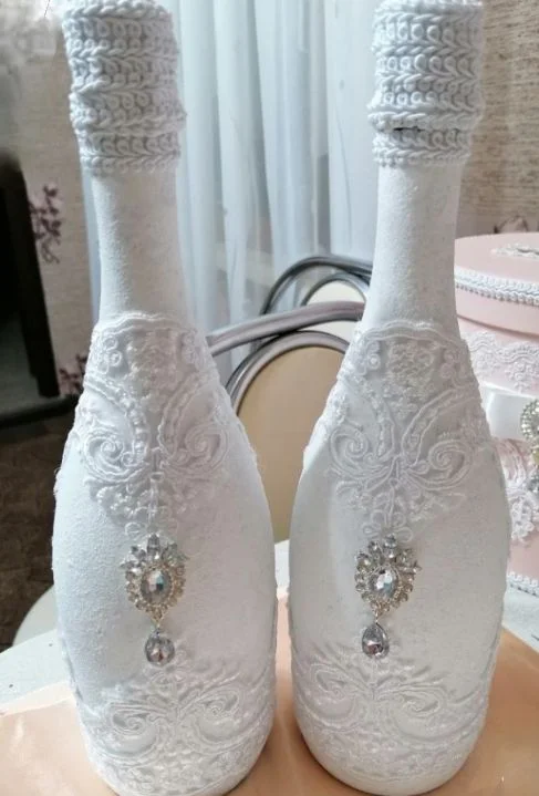 свадебные бутылки, бокалы, свадебная казна и тд - миниатюра 22