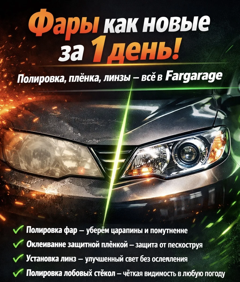 Профессиональная полировка фар - изображение 1