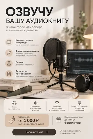 Озвучивание аудиокниг