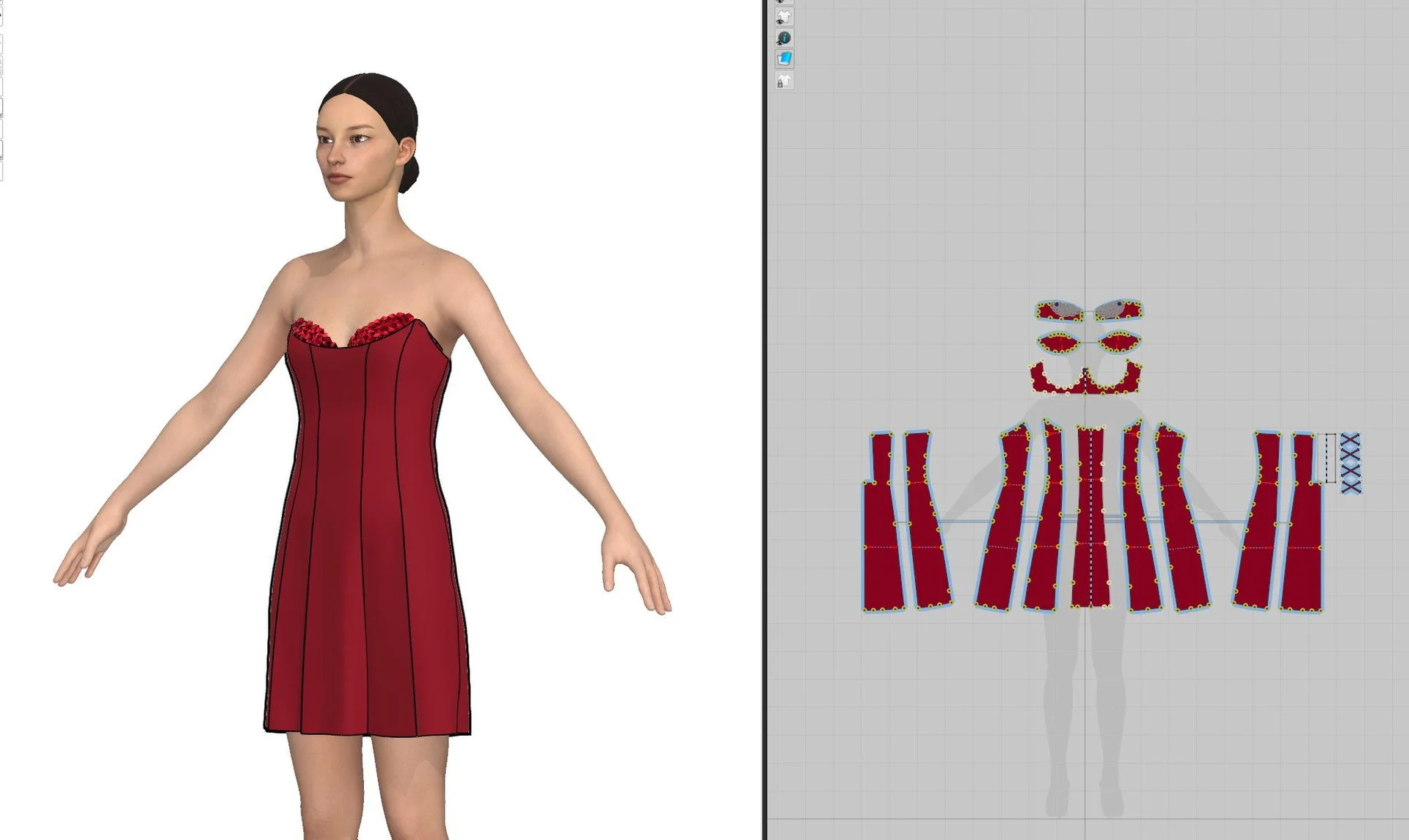 Лекала Grafis 12, CLO 3D - миниатюра 10