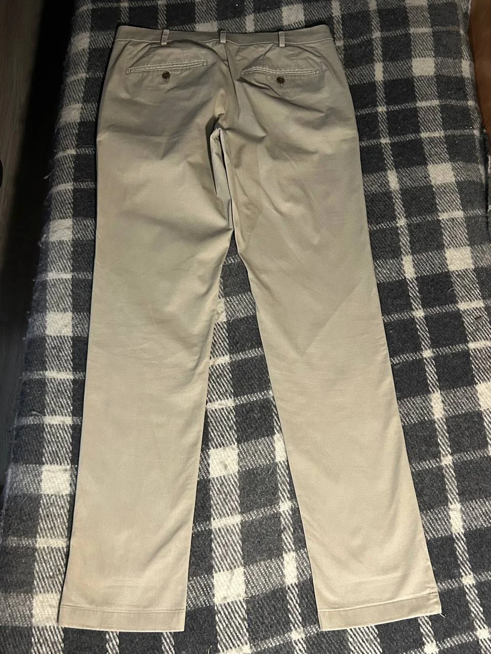 Брюки UNIQLO Chino, размер 46-48, бежевые - миниатюра 2