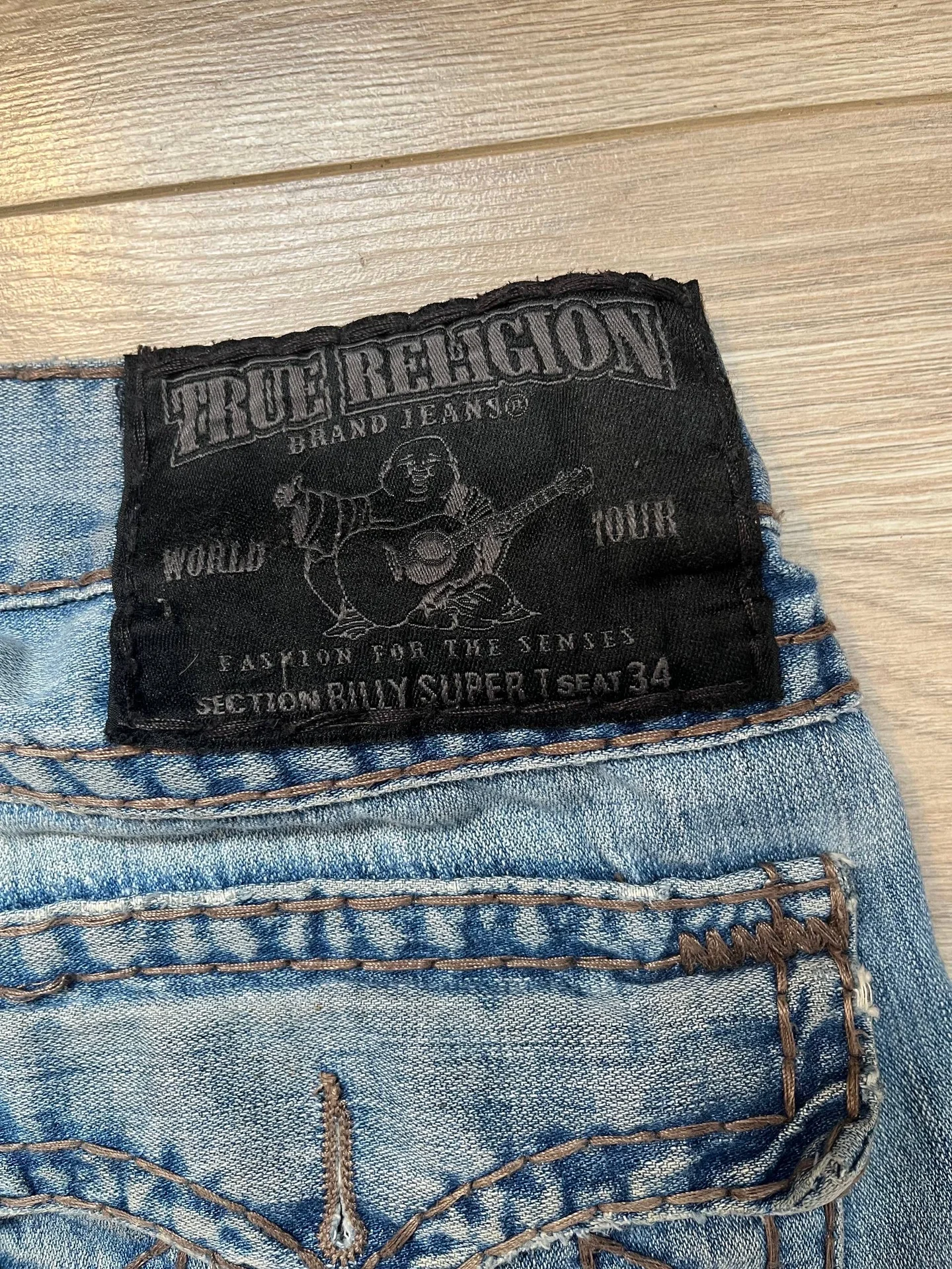 True religion bootcut billy super t L 36 джинсы - миниатюра 4