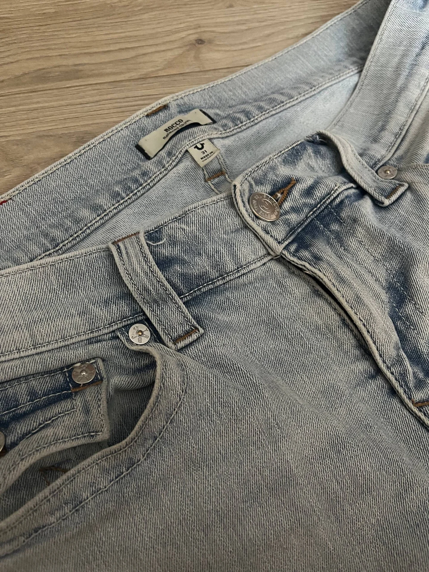 джинсы true religion M ( 31) rocco relaxed skinny - миниатюра 4