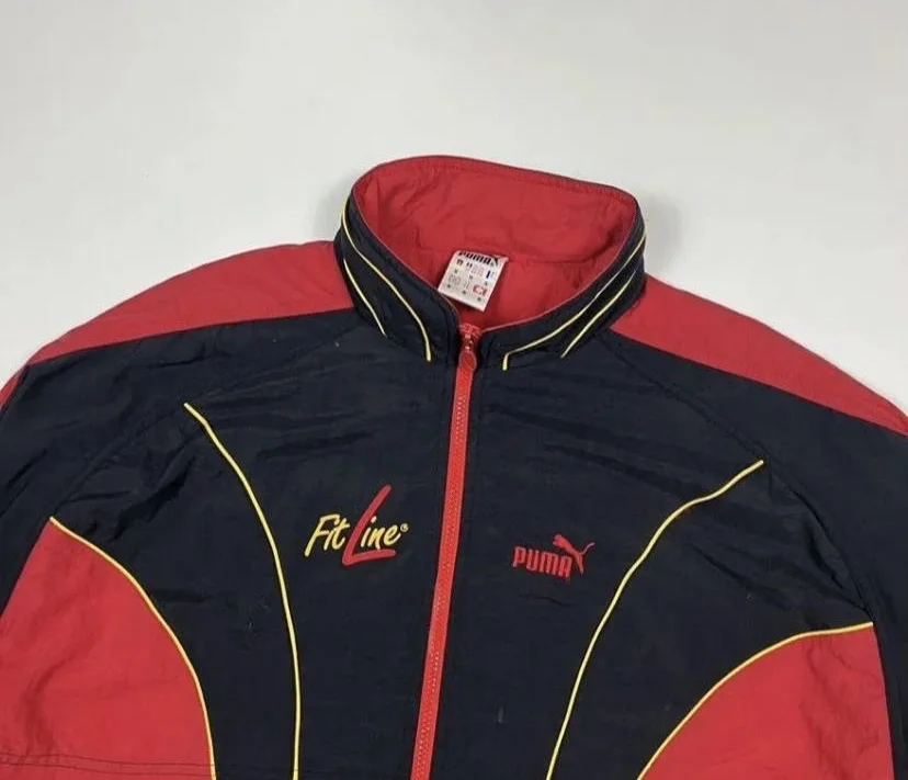 Ветровка винтажная puma пума - миниатюра 4