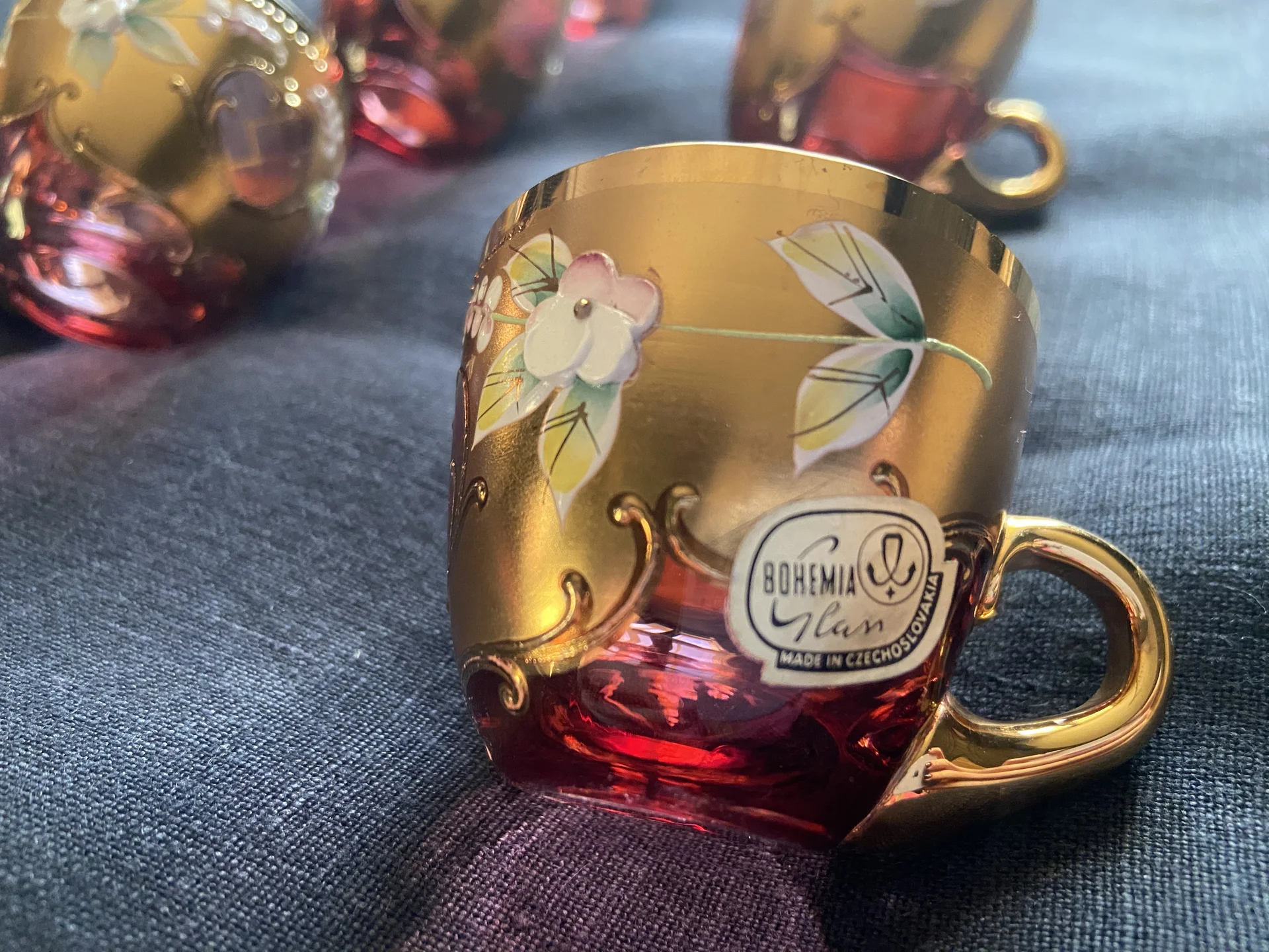 Сервиз кофейный Bohemia винтаж - миниатюра 10