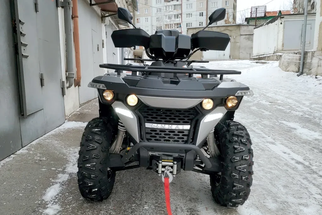 Квадроцикл Linhai-Yamaha M550L 4x4 «Черный» - миниатюра 9