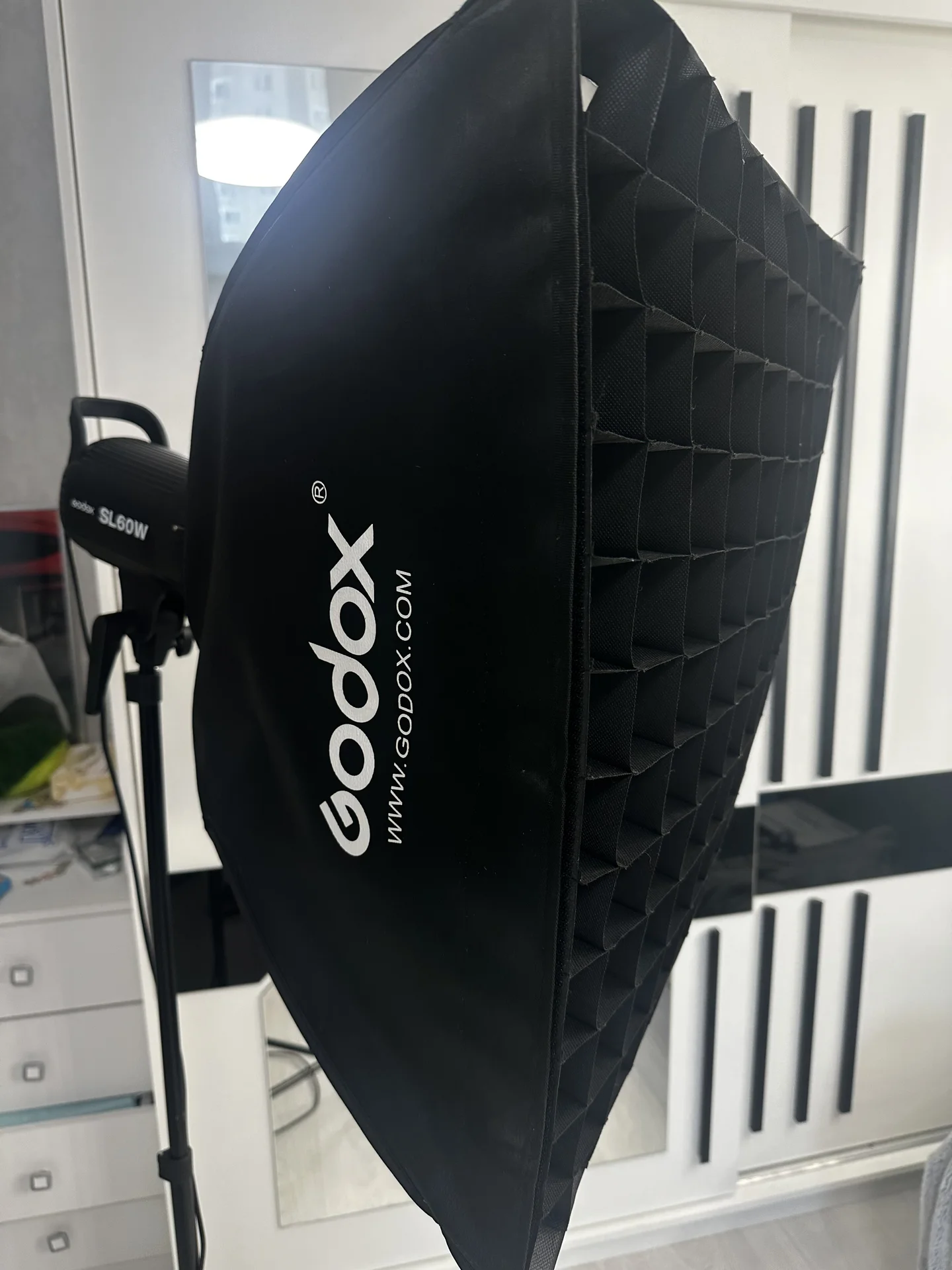 Godox SL60W + софтбокс 60x60 + стойка 280 см - миниатюра 12