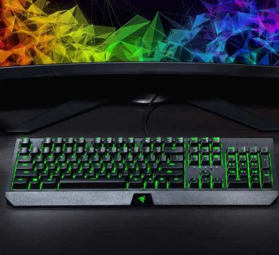 Клавиатура игровая Razer BlackWidow Essential, Green Switch, чёрный, английская раскладка