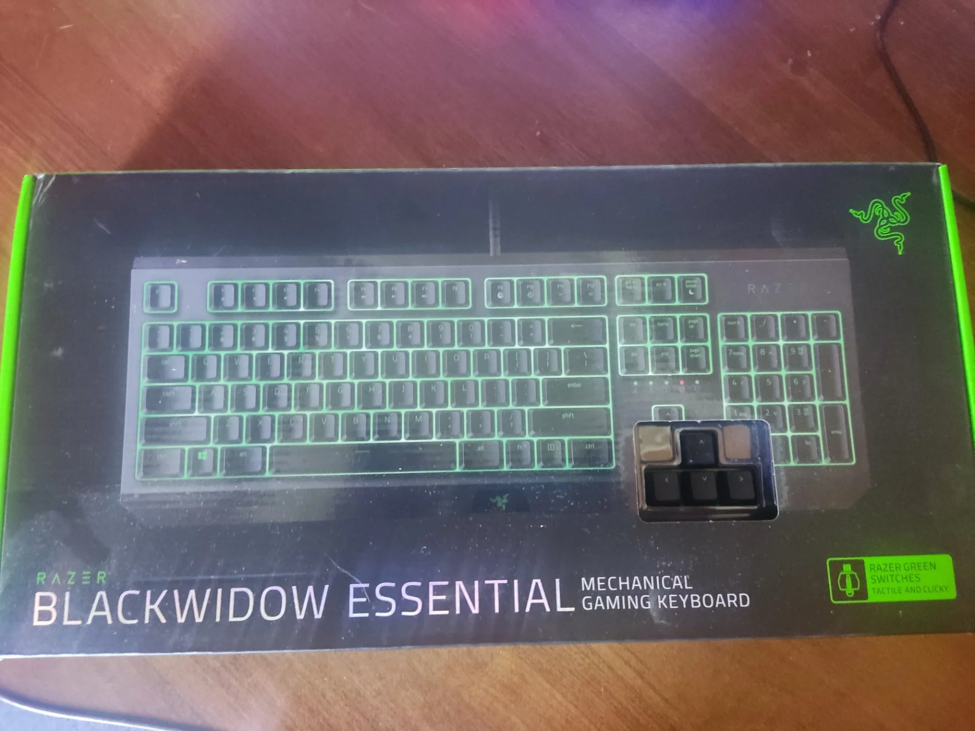 Клавиатура игровая Razer BlackWidow Essential, Green Switch, чёрный, английская раскладка - миниатюра 4