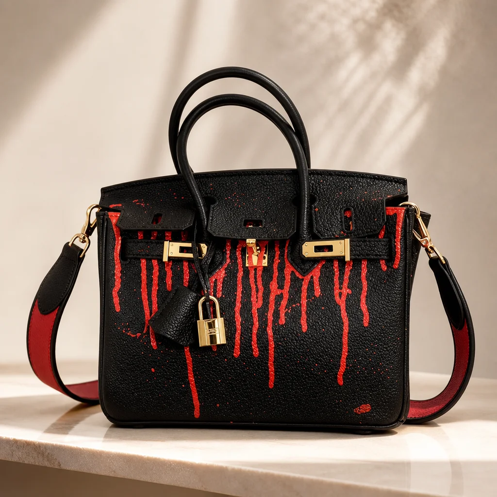 Дизайнерская сумка кастом Bloody Birkin - изображение 1